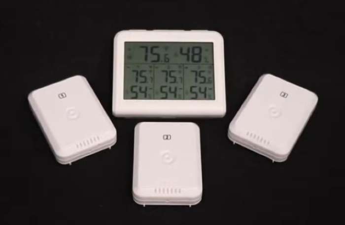 ORIA Thermomètre + Hygromètre avec 3 Capteurs